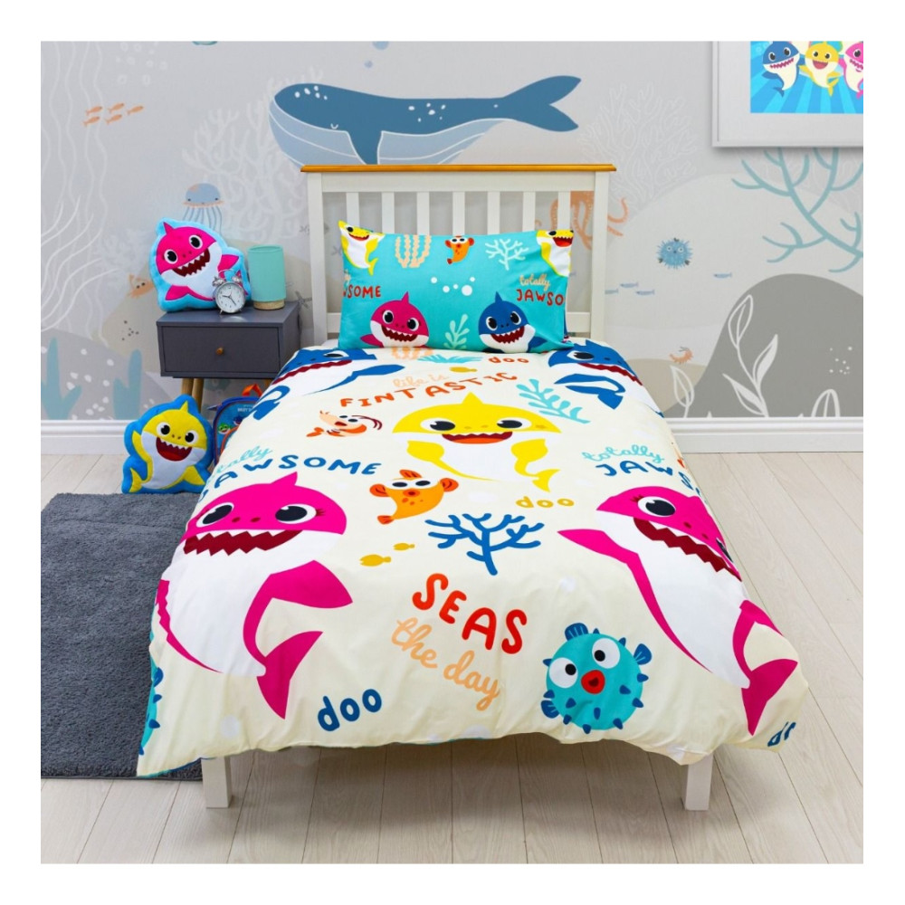 Baby Shark Single Duvet Cover
